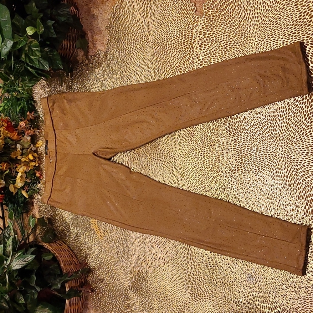 (1of2)EUC/Level 99 Ultra Faux Suede/Leather Leggings Size: L